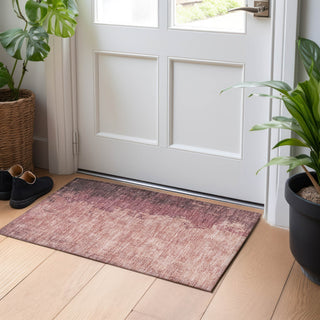 Piper Looms Chantille Modern ACN1904 Coral Machine Washable Area Rug Scatter Lifestyle Image Feature