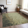 Piper Looms Chantille Modern ACN1904 Olive Machine Washable Area Rug Lifestyle Image Feature