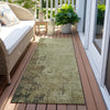 Piper Looms Chantille Modern ACN1904 Olive Machine Washable Area Rug Runner Outdoor Lifestyle Image Feature
