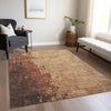Piper Looms Chantille Modern ACN1904 Paprika Machine Washable Area Rug Lifestyle Image Feature
