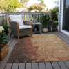 Piper Looms Chantille Modern ACN1904 Paprika Machine Washable Area Rug Outdoor Lifestyle Image Feature