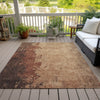Piper Looms Chantille Modern ACN1904 Paprika Machine Washable Area Rug Outdoor Lifestyle Image Feature