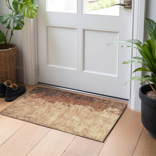 Piper Looms Chantille Modern ACN1904 Paprika Machine Washable Area Rug Scatter Lifestyle Image Feature