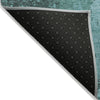 Piper Looms Chantille Modern ACN1904 Teal Machine Washable Area Rug Backing Image