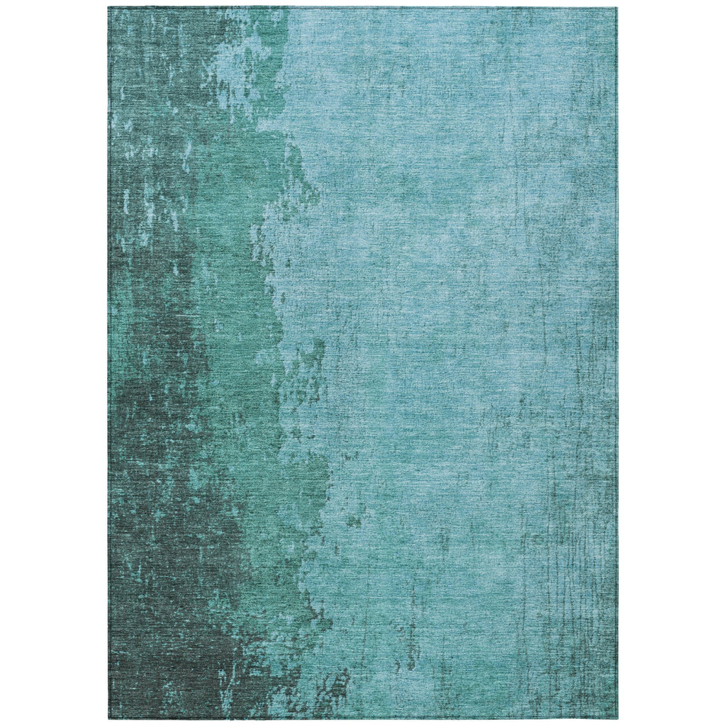Piper Looms Chantille Modern ACN1904 Teal Machine Washable Area Rug main image