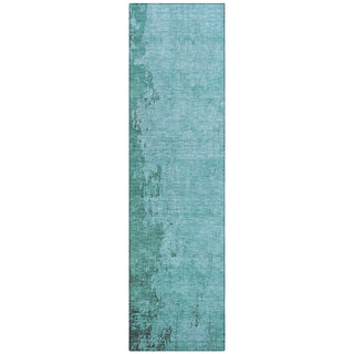 Piper Looms Chantille Modern ACN1904 Teal Machine Washable Area Rug Runner Main Image