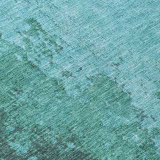 Piper Looms Chantille Modern ACN1904 Teal Machine Washable Area Rug Swatch Image