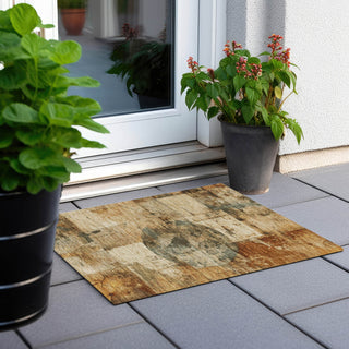Piper Looms Chantille Global ACN1905 Beige Machine Washable Area Rug Scatter Outdoor Lifestyle Image Feature