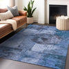 Piper Looms Chantille Global ACN1905 Blue Machine Washable Area Rug Lifestyle Image Feature
