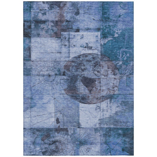 Piper Looms Chantille Global ACN1905 Blue Machine Washable Area Rug main image