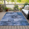 Piper Looms Chantille Global ACN1905 Blue Machine Washable Area Rug Outdoor Lifestyle Image Feature