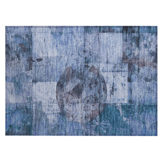 Piper Looms Chantille Global ACN1905 Blue Machine Washable Area Rug Scatter Main Image