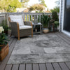Piper Looms Chantille Global ACN1905 Gray Machine Washable Area Rug Outdoor Lifestyle Image Feature