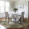 Piper Looms Chantille Global ACN1905 Taupe Machine Washable Area Rug Round Lifestyle Image Feature