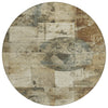 Piper Looms Chantille Global ACN1905 Taupe Machine Washable Area Rug Round Main Image