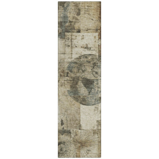 Piper Looms Chantille Global ACN1905 Taupe Machine Washable Area Rug Runner Main Image