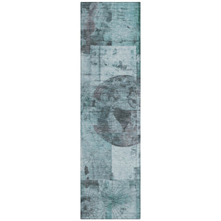 Piper Looms Chantille Global ACN1905 Teal Machine Washable Area Rug Runner Main Image