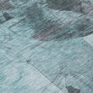 Piper Looms Chantille Global ACN1905 Teal Machine Washable Area Rug Swatch Image