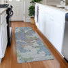 Piper Looms Chantille Geometric ACN1906 Blue Machine Washable Area Rug Runner Lifestyle Image Feature