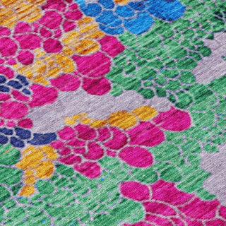 Piper Looms Chantille Geometric ACN1906 Blush Machine Washable Area Rug Swatch Image