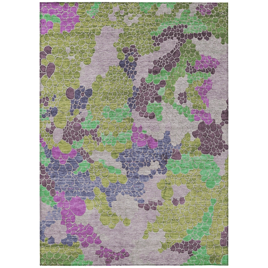 Piper Looms Chantille Geometric ACN1906 Fern Machine Washable Area Rug main image
