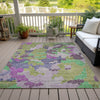 Piper Looms Chantille Geometric ACN1906 Fern Machine Washable Area Rug Outdoor Lifestyle Image Feature