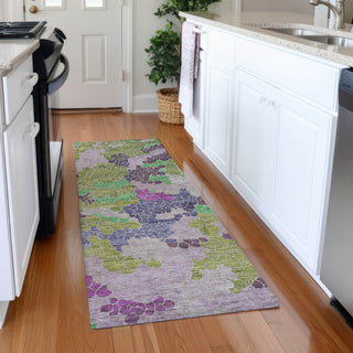 Piper Looms Chantille Geometric ACN1906 Fern Machine Washable Area Rug Runner Lifestyle Image Feature
