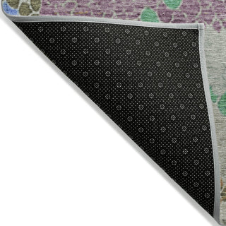 Piper Looms Chantille Geometric ACN1906 Green Machine Washable Area Rug Backing Image