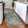 Piper Looms Chantille Geometric ACN1906 Green Machine Washable Area Rug Runner Lifestyle Image Feature