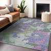 Piper Looms Chantille Geometric ACN1906 Purple Machine Washable Area Rug Lifestyle Image Feature