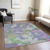 Piper Looms Chantille Geometric ACN1906 Purple Machine Washable Area Rug Lifestyle Image Feature