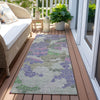 Piper Looms Chantille Geometric ACN1906 Purple Machine Washable Area Rug Runner Outdoor Lifestyle Image Feature