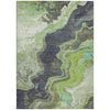 Piper Looms Chantille Abstract ACN1907 Aloe Machine Washable Area Rug main image