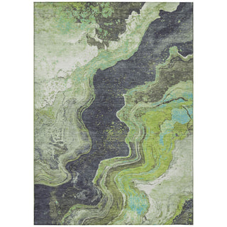 Piper Looms Chantille Abstract ACN1907 Aloe Machine Washable Area Rug main image