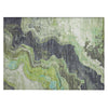Piper Looms Chantille Abstract ACN1907 Aloe Machine Washable Area Rug Scatter Main Image