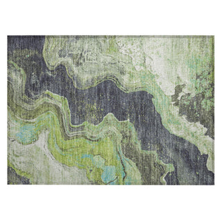 Piper Looms Chantille Abstract ACN1907 Aloe Machine Washable Area Rug Scatter Main Image