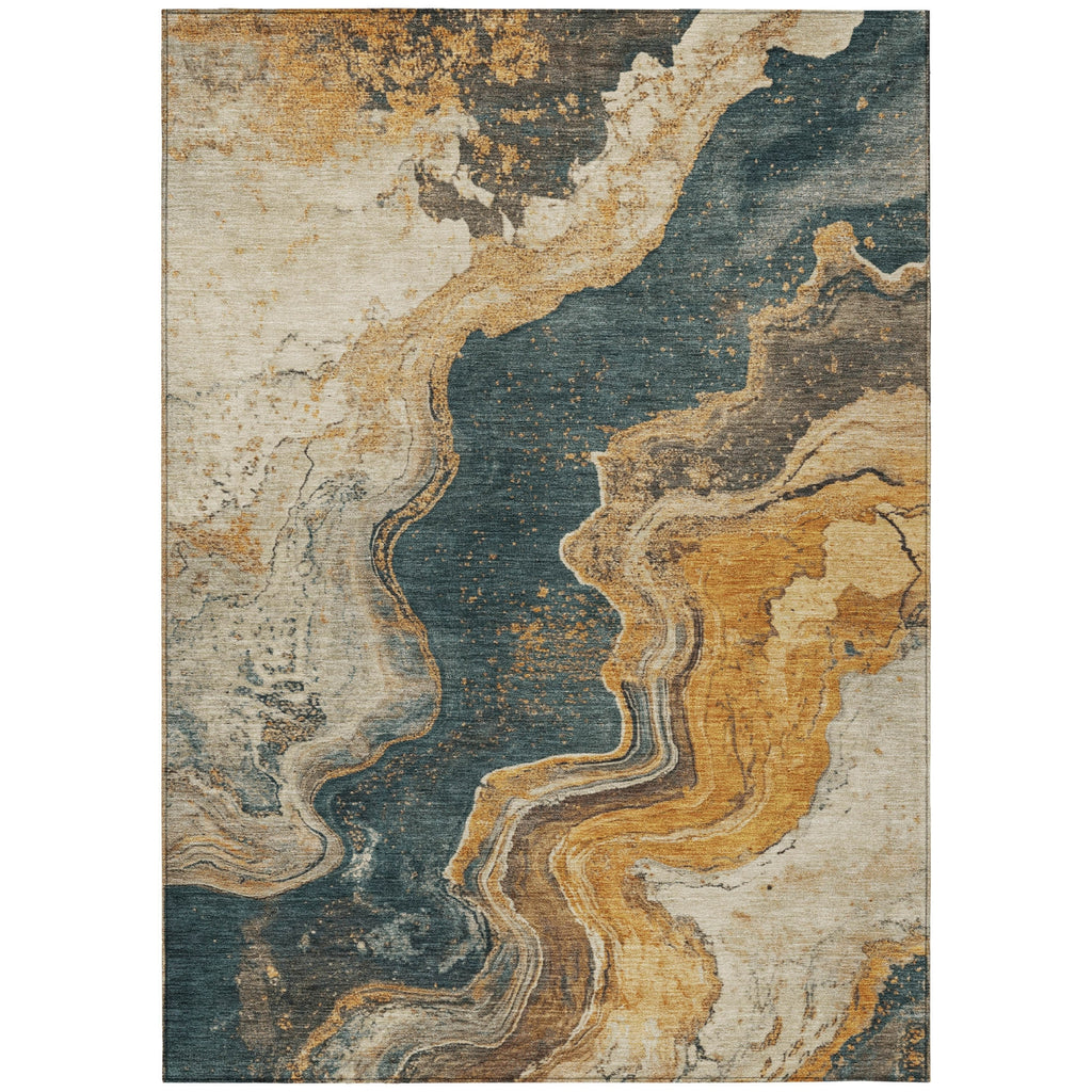Piper Looms Chantille Abstract ACN1907 Linen Machine Washable Area Rug main image
