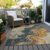 Piper Looms Chantille Abstract ACN1907 Linen Machine Washable Area Rug Outdoor Lifestyle Image Feature