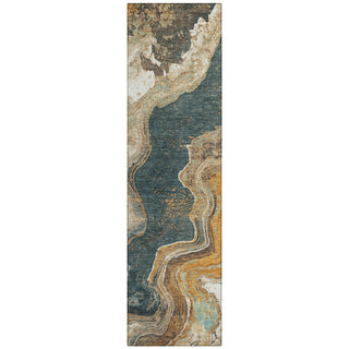 Piper Looms Chantille Abstract ACN1907 Wheat Machine Washable Area Rug Runner Main Image