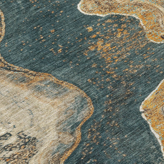Piper Looms Chantille Abstract ACN1907 Wheat Machine Washable Area Rug Swatch Image