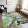 Piper Looms Chantille Abstract ACN1908 Green Machine Washable Area Rug Lifestyle Image Feature