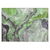 Piper Looms Chantille Abstract ACN1908 Green Machine Washable Area Rug Scatter Main Image