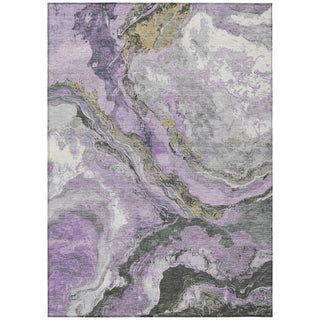 Piper Looms Chantille Abstract ACN1908 Lavender Machine Washable Area Rug main image