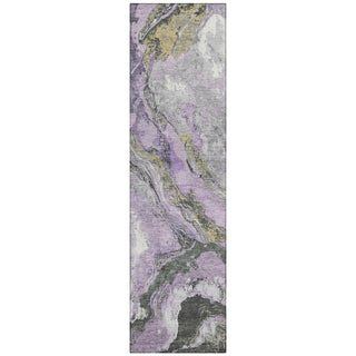 Piper Looms Chantille Abstract ACN1908 Lavender Machine Washable Area Rug Runner Main Image