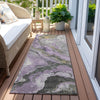 Piper Looms Chantille Abstract ACN1908 Lavender Machine Washable Area Rug Runner Outdoor Lifestyle Image Feature