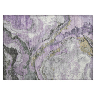 Piper Looms Chantille Abstract ACN1908 Lavender Machine Washable Area Rug Scatter Main Image