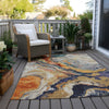 Piper Looms Chantille Abstract ACN1908 Linen Machine Washable Area Rug Outdoor Lifestyle Image Feature