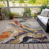Piper Looms Chantille Abstract ACN1908 Linen Machine Washable Area Rug Outdoor Lifestyle Image Feature