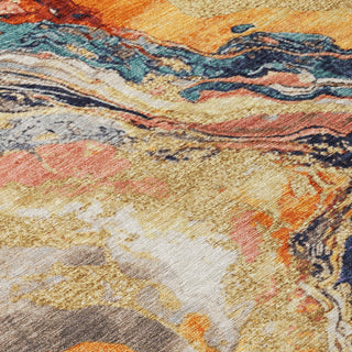 Piper Looms Chantille Abstract ACN1908 Linen Machine Washable Area Rug Swatch Image