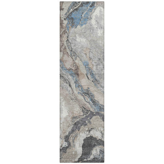 Piper Looms Chantille Abstract ACN1908 Taupe Machine Washable Area Rug Runner Main Image